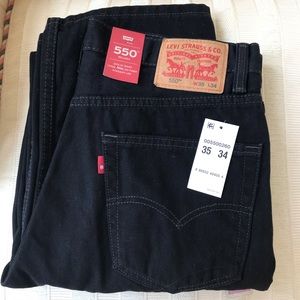 NWT Levi’s men’s black jeans 35x34